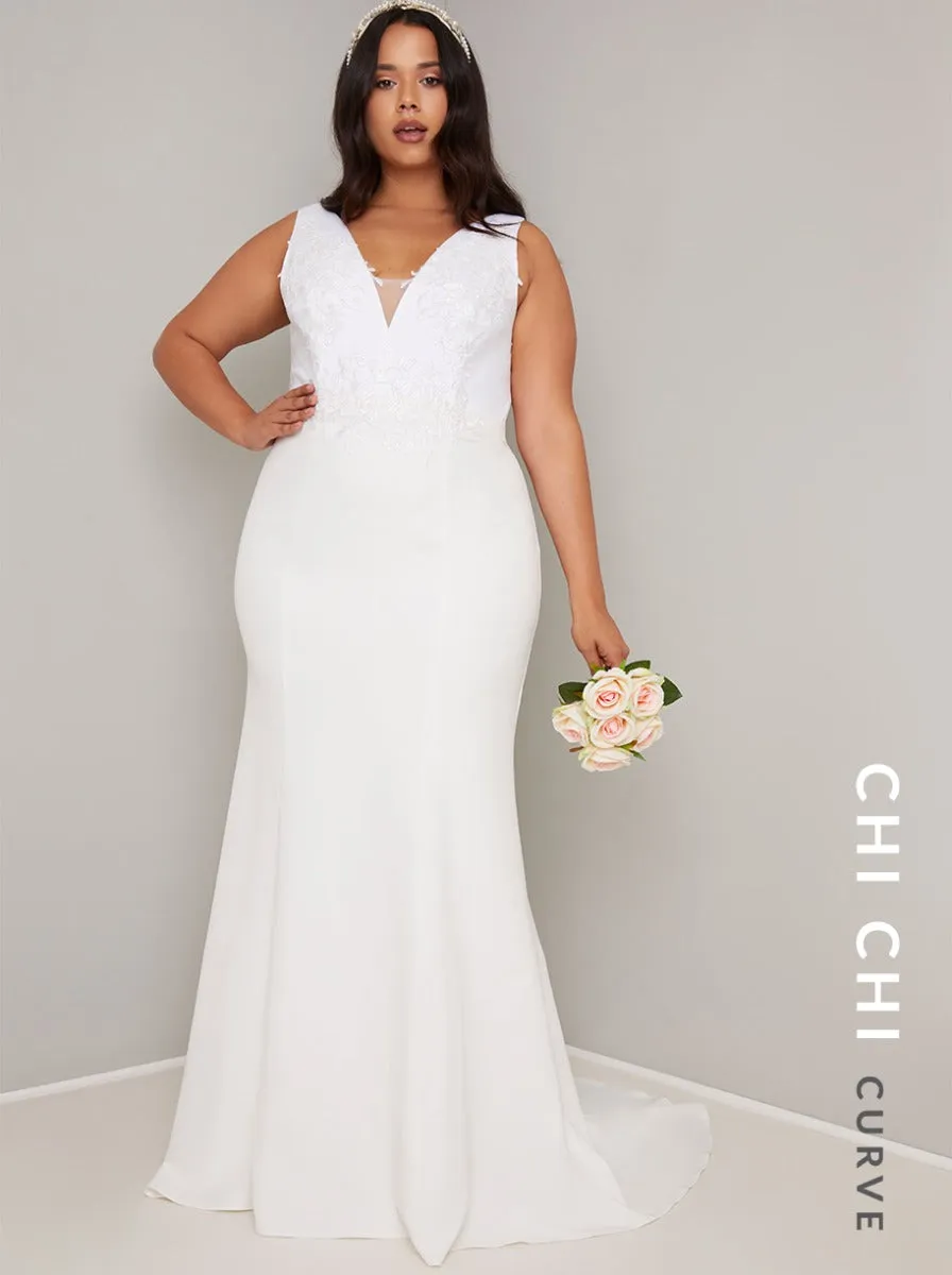 Chi Chi Curve Bridal Fern Dress sold by Chi Chi London