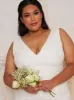 Plus Size Bridal Sleeveless Bodycon Dress with Sequins in White sold by Chi Chi London