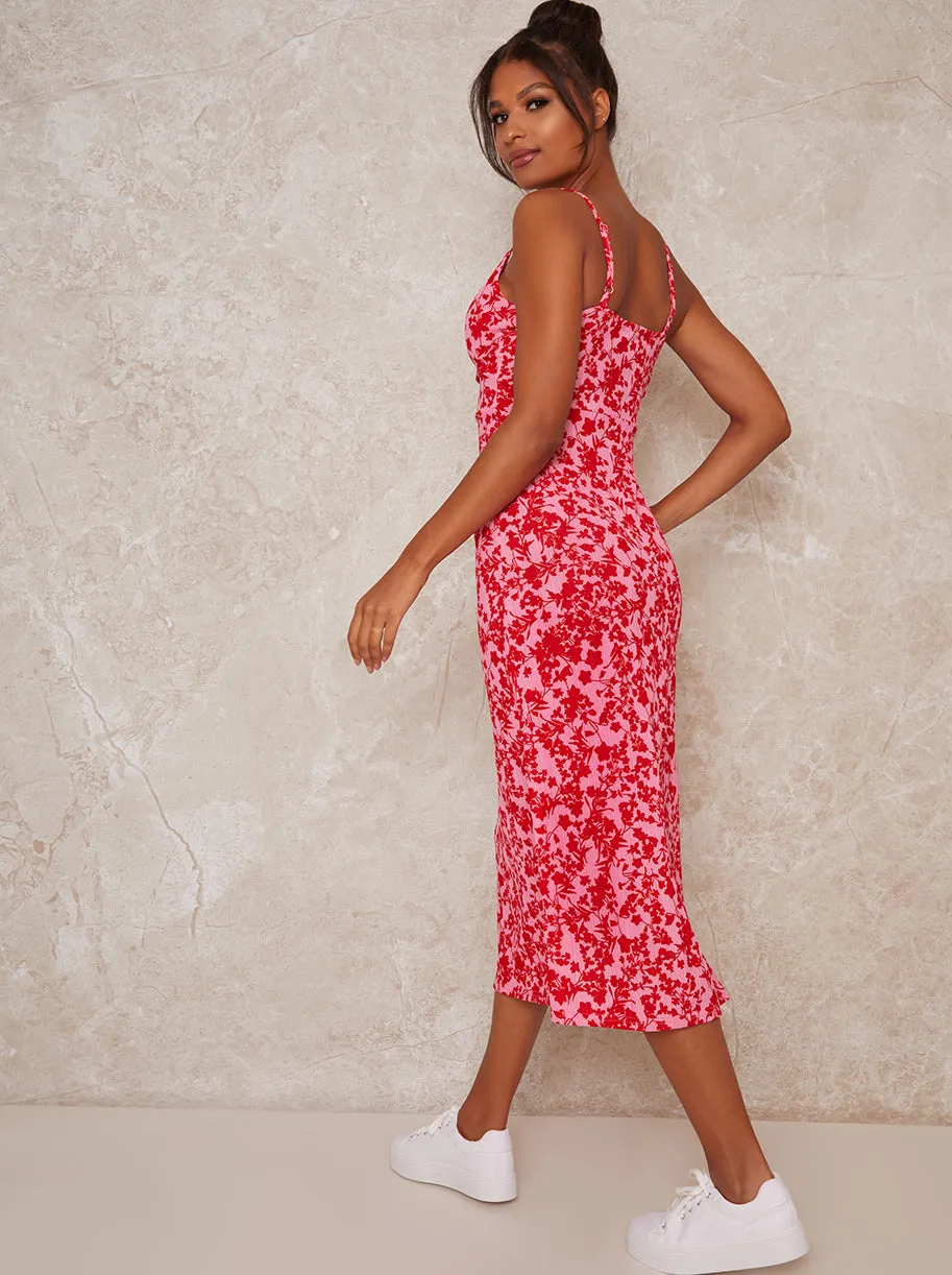 Floral Print Tie Cami Midi Dress sold by Chi Chi London product image thumbnail 4
