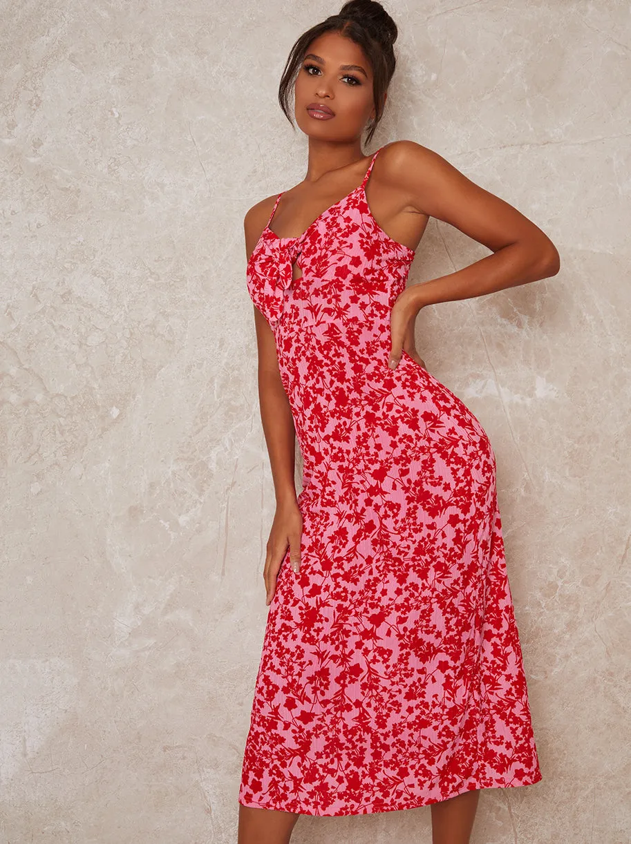 Floral Print Tie Cami Midi Dress sold by Chi Chi London product image thumbnail 2