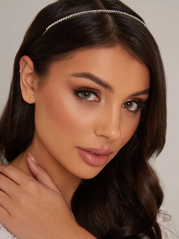 Diamante Headband in Silver Tone sold by Chi Chi London