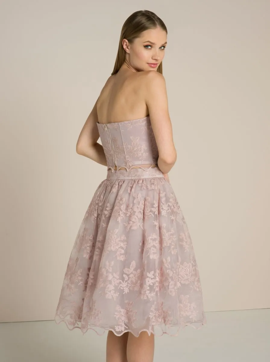 Lace Corset Top in Pink sold by Chi Chi London product image thumbnail 3