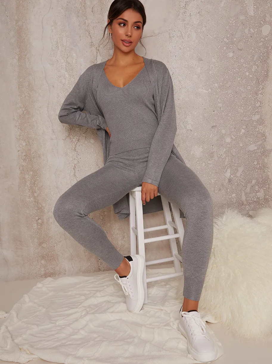 3 Piece Lounge Set Slim Fit in Grey sold by Chi Chi London product image thumbnail 2
