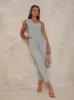 One Shoulder Jumpsuit in Green sold by Chi Chi London
