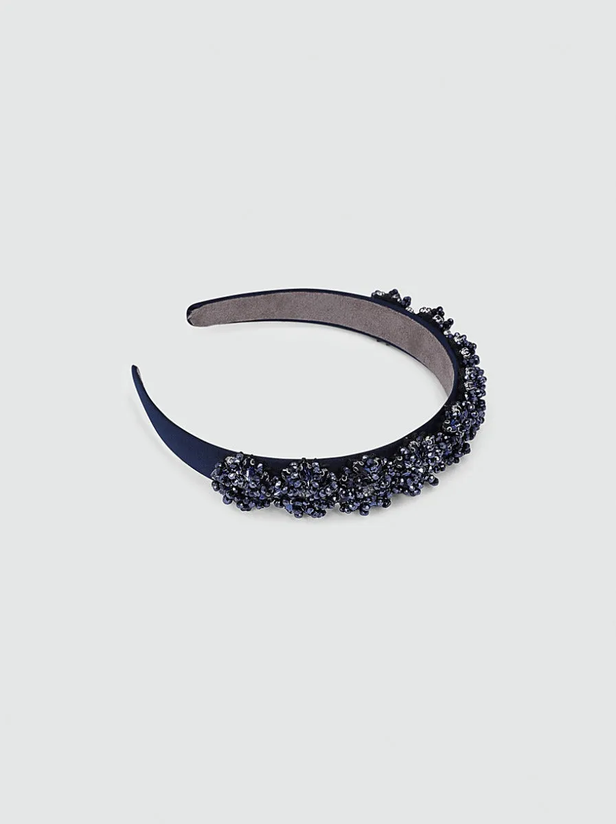 Beaded Headband in Blue sold by Chi Chi London product image thumbnail 2