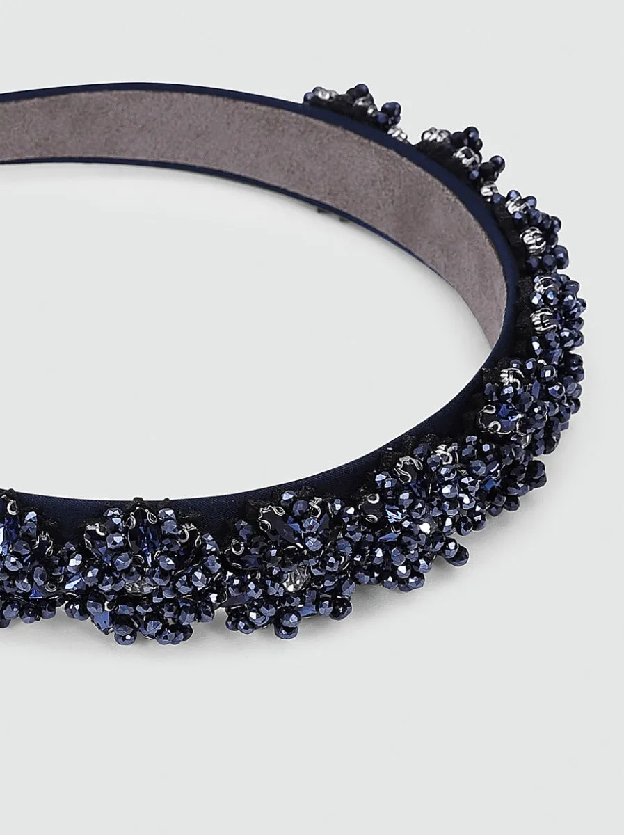 Beaded Headband in Blue sold by Chi Chi London product image thumbnail 3