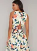 Floral Jacquard Crop Top in Multi sold by Chi Chi London