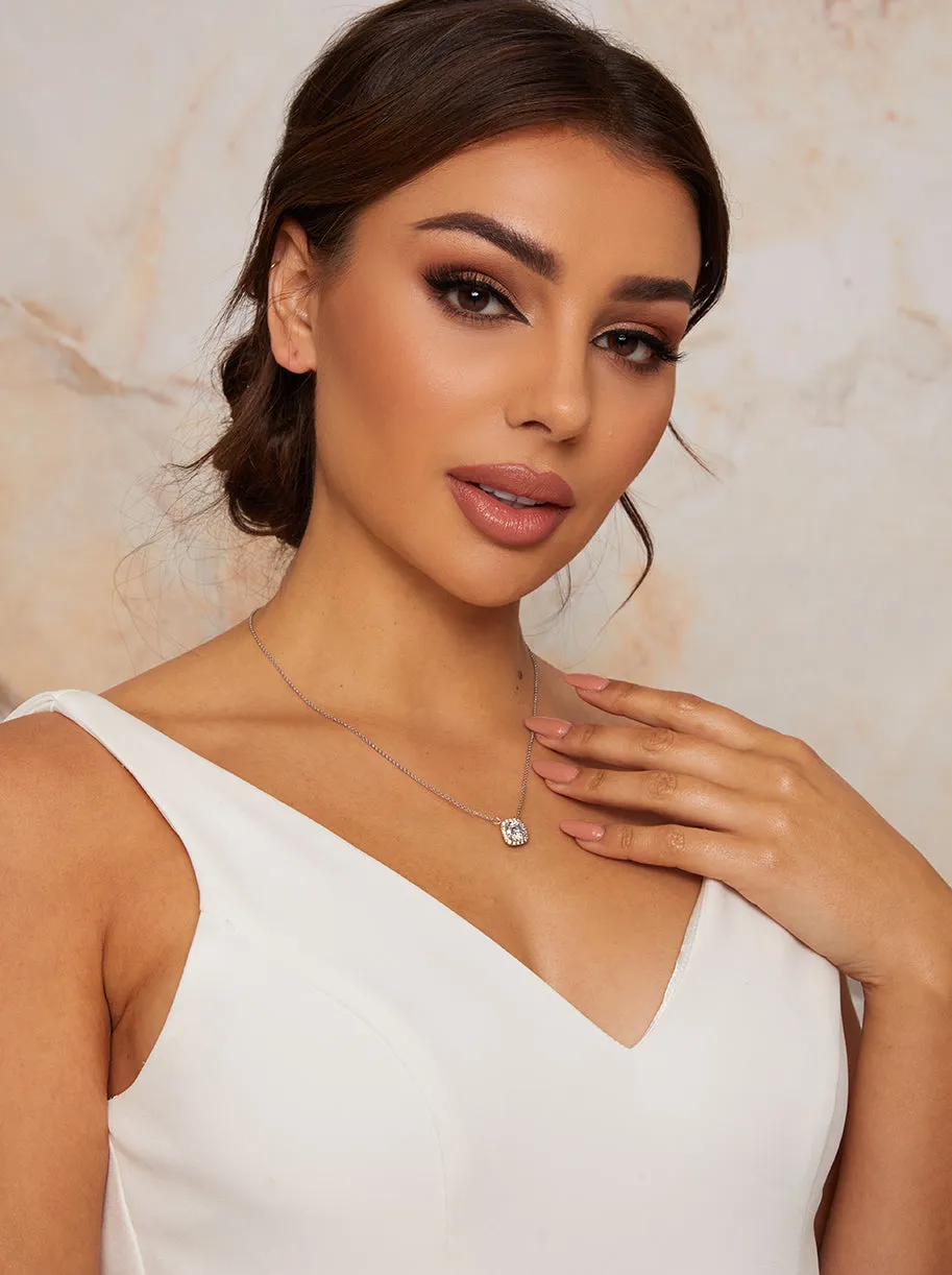 Gemstone Necklace in Silver sold by Chi Chi London product image thumbnail 2