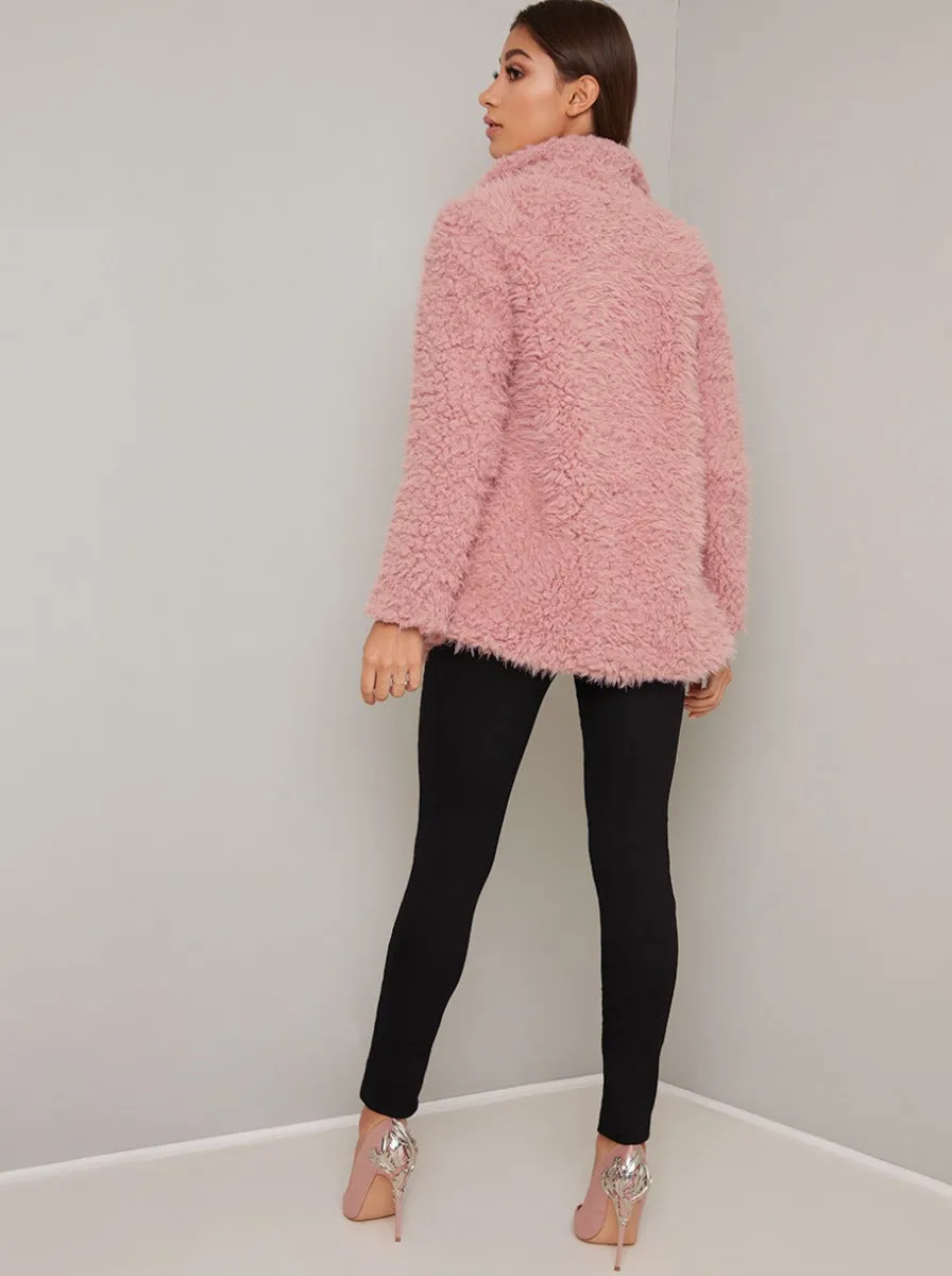 Teddy Jacket in Pink sold by Chi Chi London product image thumbnail 4