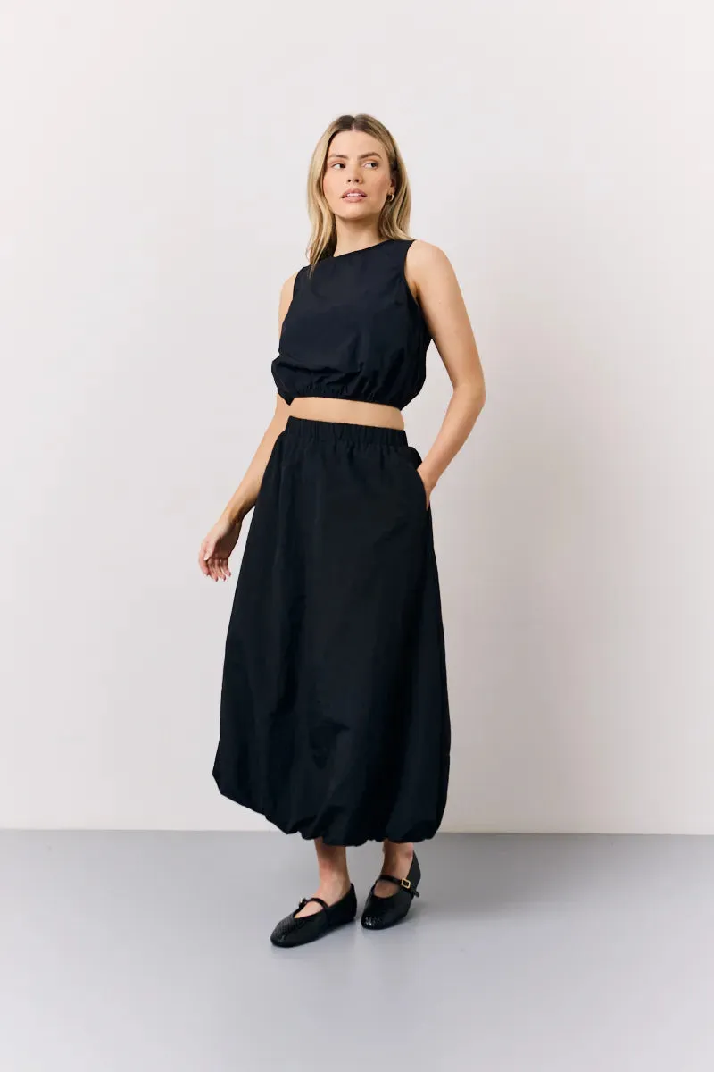 In The Style Balloon Co-Ord Crop Top in Black sold by Chi Chi London product image thumbnail 3