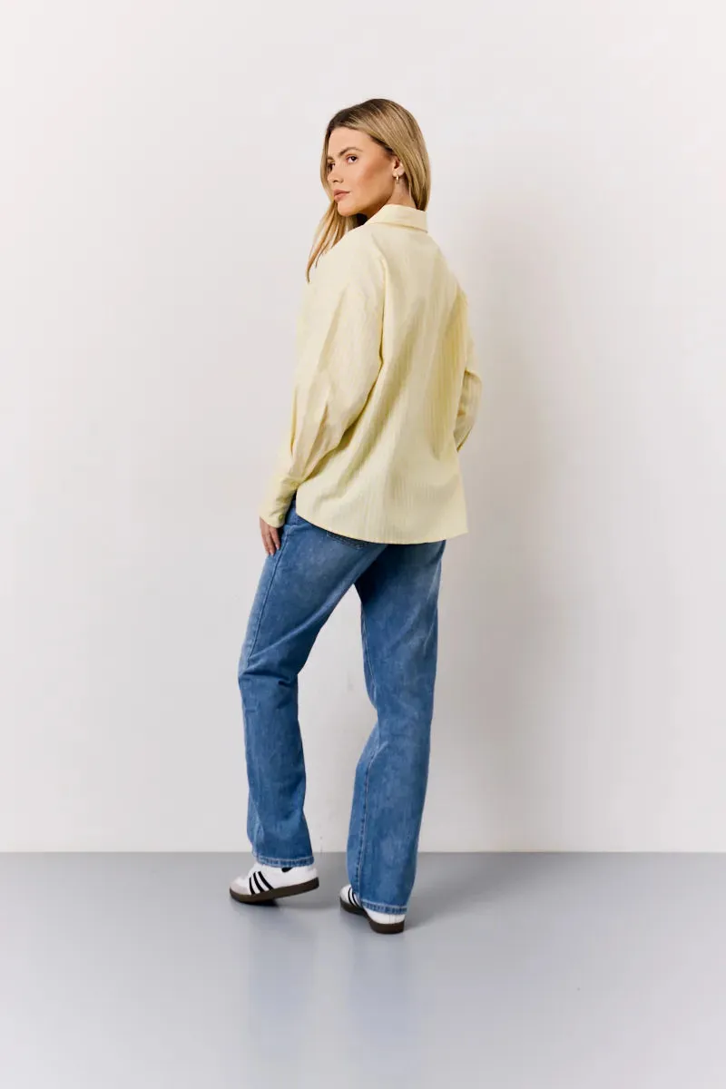 In The Style Oversized Stripe Shirt in Yellow sold by Chi Chi London product image thumbnail 4