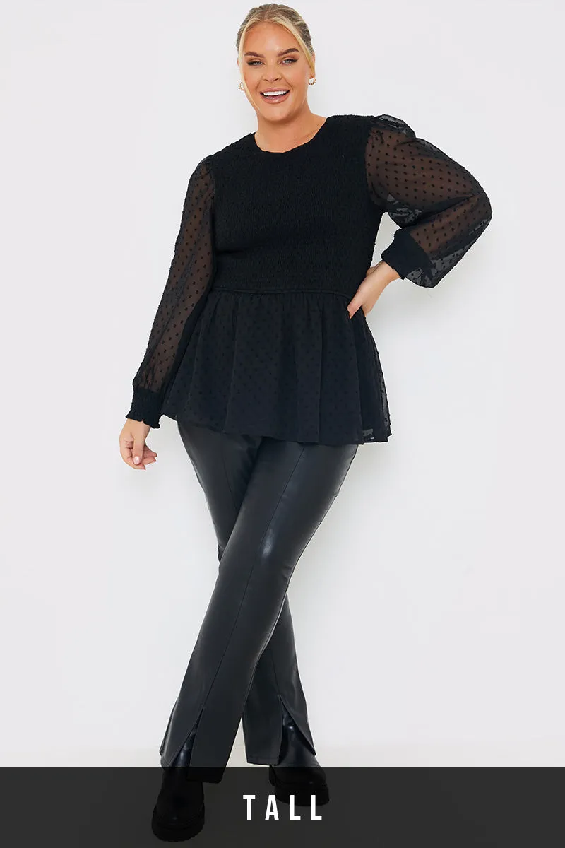 PU Split Hem Flare Trousers sold by Chi Chi London product image thumbnail 5
