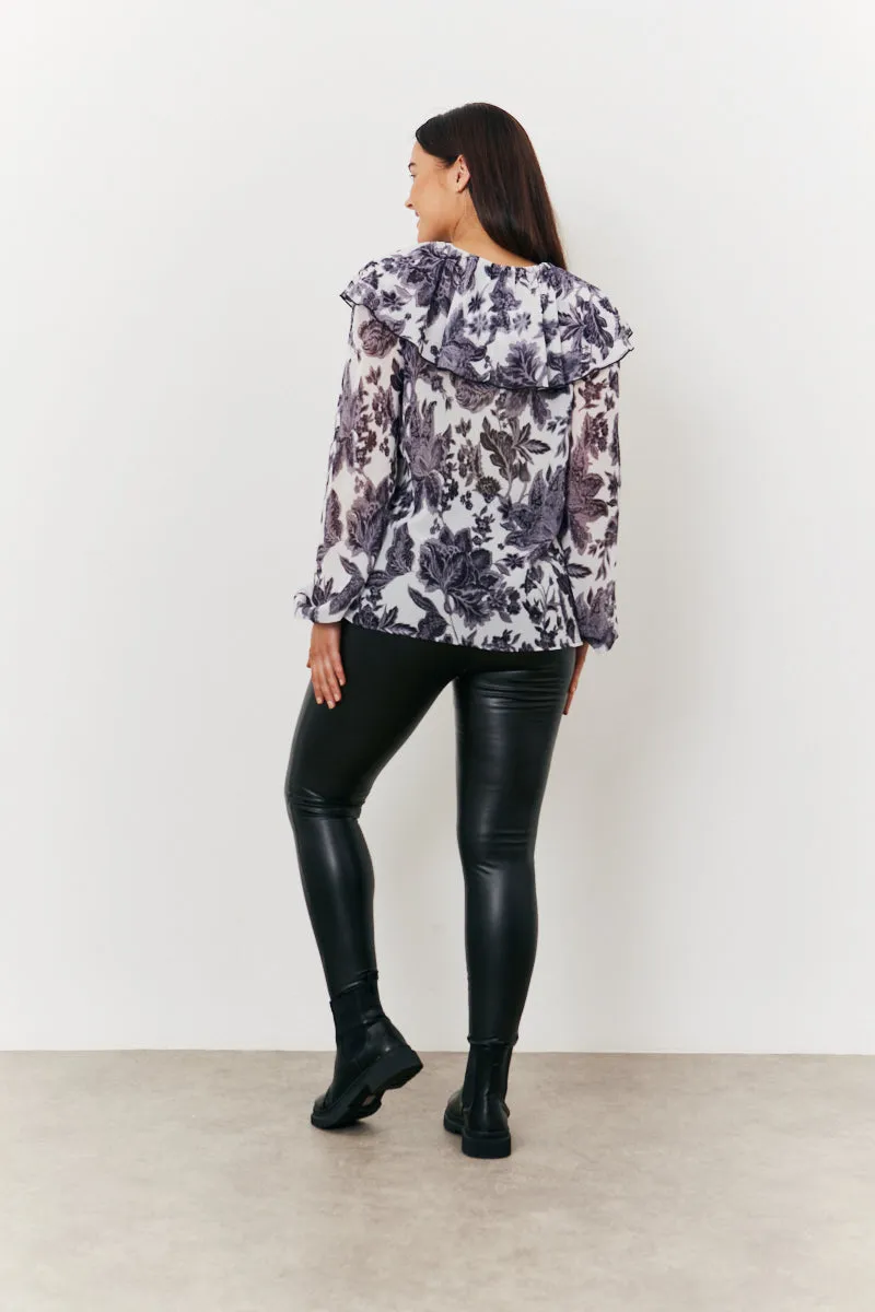 Maternity Ruffle Blouse sold by Chi Chi London product image thumbnail 2