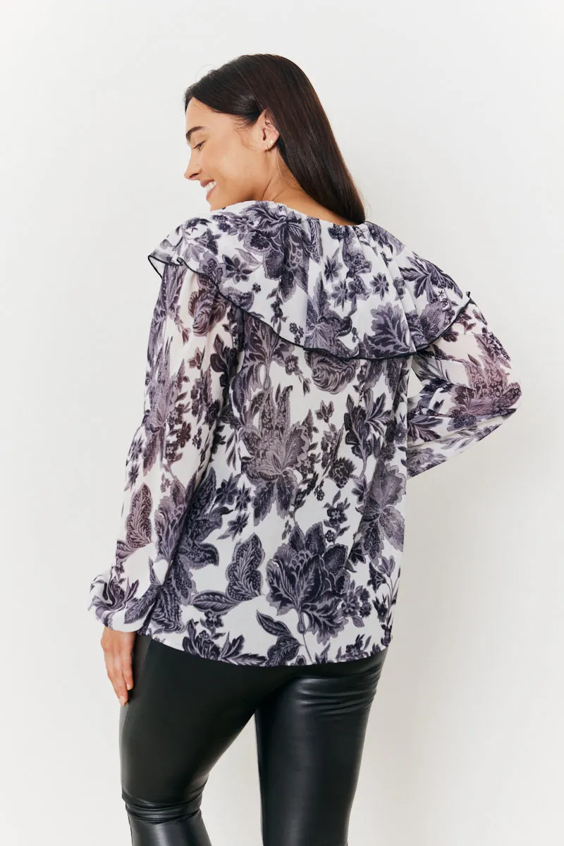 Maternity Ruffle Blouse sold by Chi Chi London product image thumbnail 4