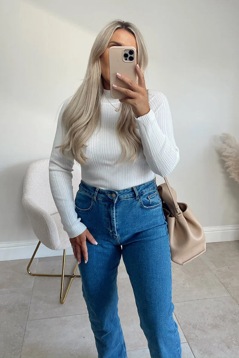 High Neck Variegated Rib Knit Top sold by Chi Chi London product image thumbnail 5