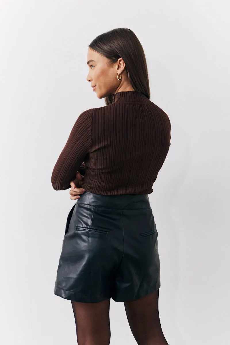 High Neck Variegated Rib Knit Top sold by Chi Chi London product image thumbnail 3