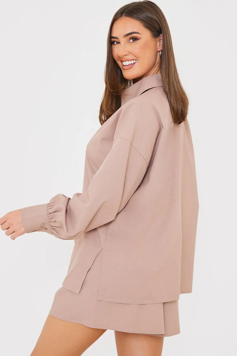 Linen Look Long Sleeve Co-Ord Shirt sold by Chi Chi London product image thumbnail 4
