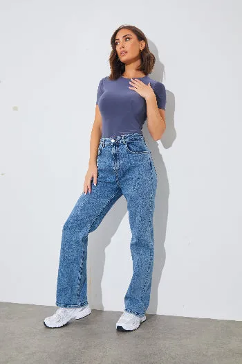 Short Sleeve Double Layer Slinky Bodysuit sold by Chi Chi London product image thumbnail 4