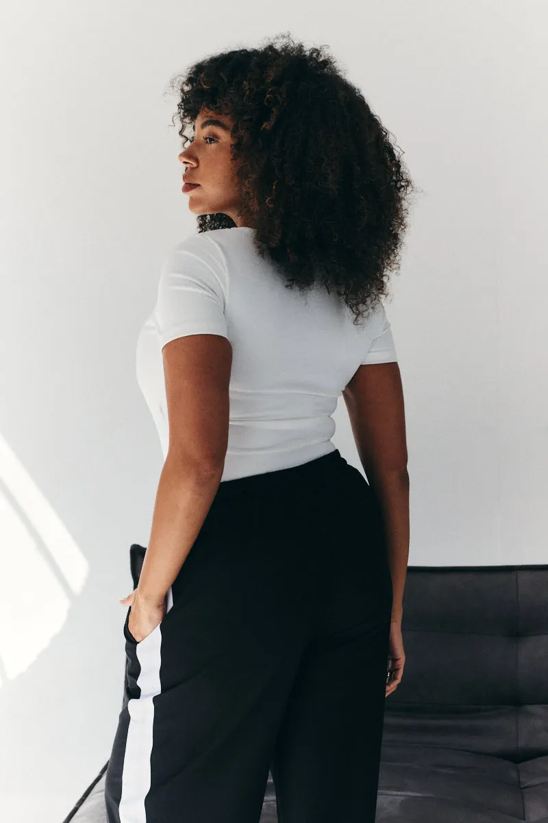 Built In Bra Sculpt & Control Short Sleeve Bodysuit sold by Chi Chi London product image thumbnail 4