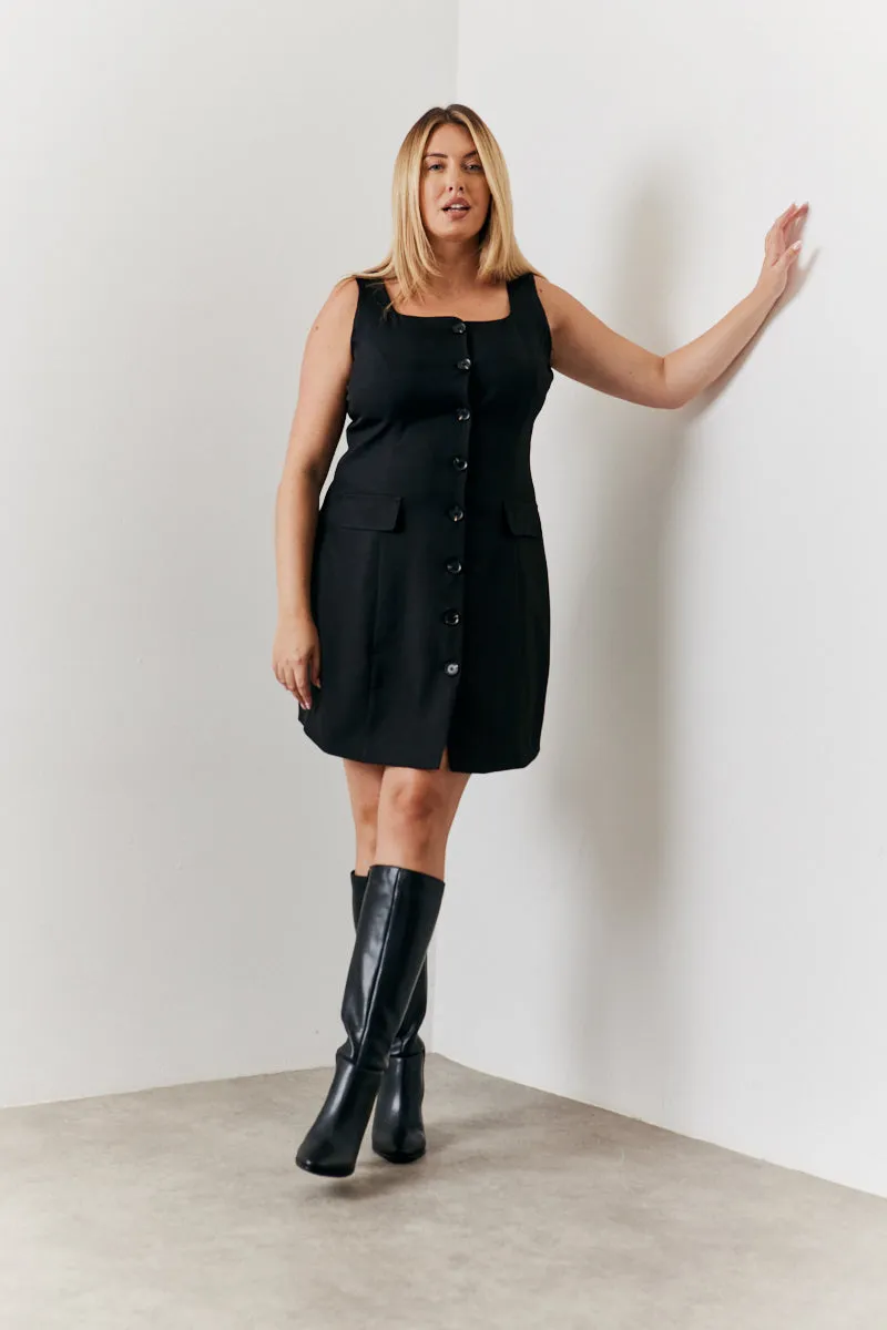 Tailored Button Through Mini Dress sold by Chi Chi London product image thumbnail 2