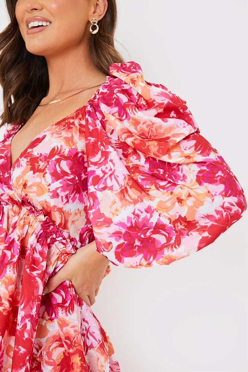Floral Print Puff Sleeve Blouse sold by Chi Chi London product image thumbnail 3