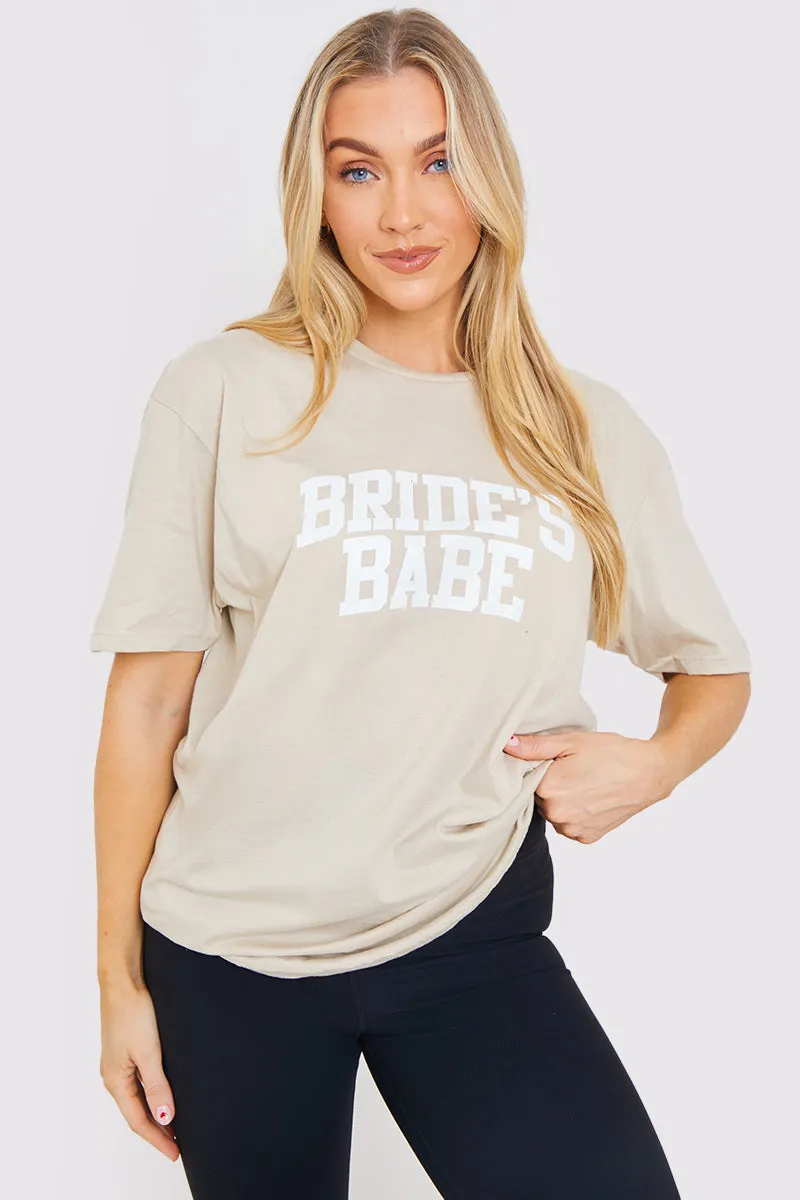 Bride's Babe Crew Neck T-Shirt sold by Chi Chi London