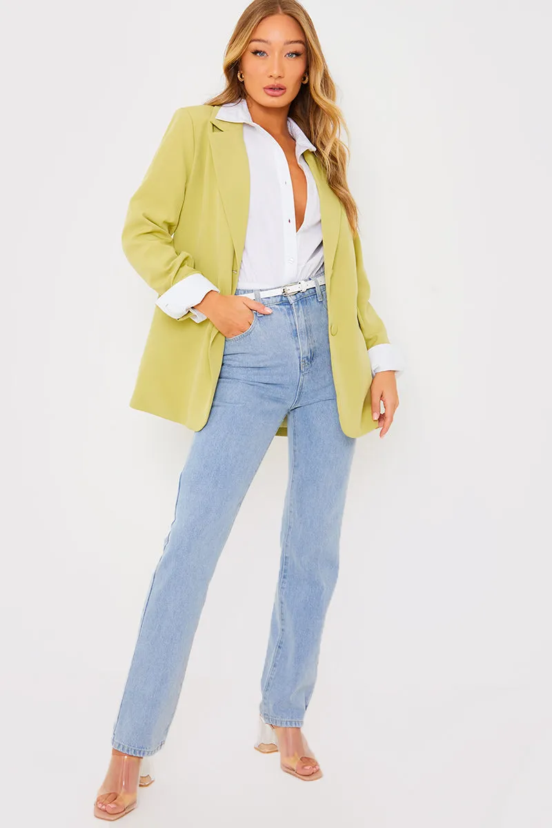 Light Wash Straight Leg Jeans sold by Chi Chi London product image thumbnail 2