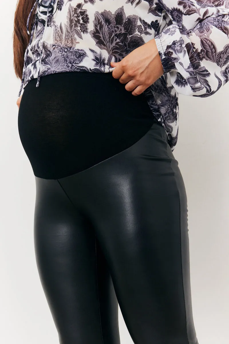 Maternity Leather Look Legging sold by Chi Chi London product image thumbnail 5