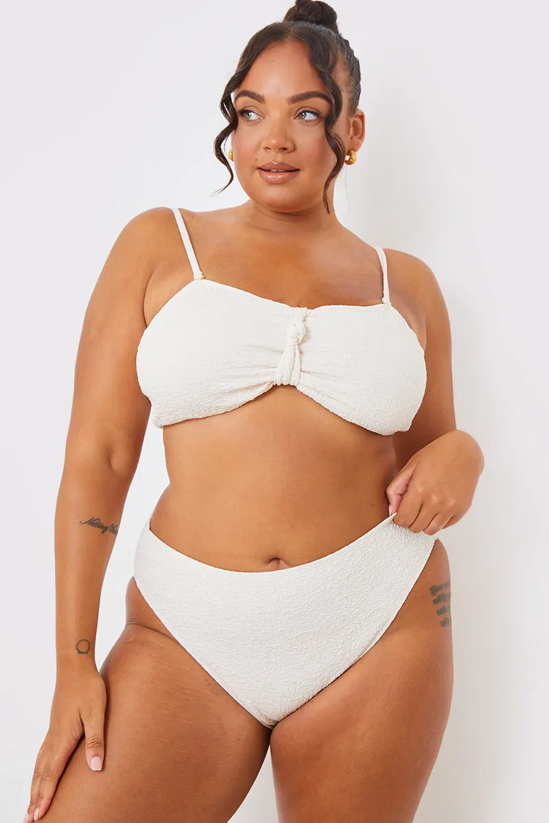Control Textured High Waist Bikini Bottoms sold by Chi Chi London product image thumbnail 5