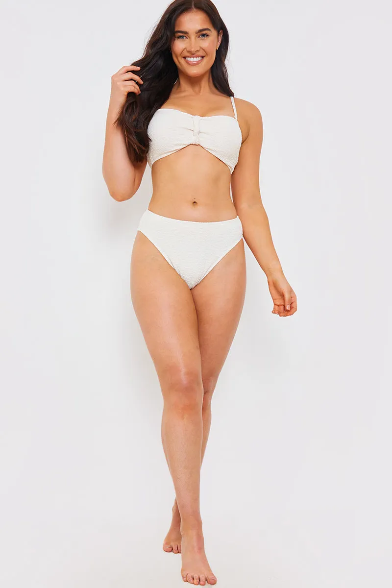 Control Textured High Waist Bikini Bottoms sold by Chi Chi London product image thumbnail 2
