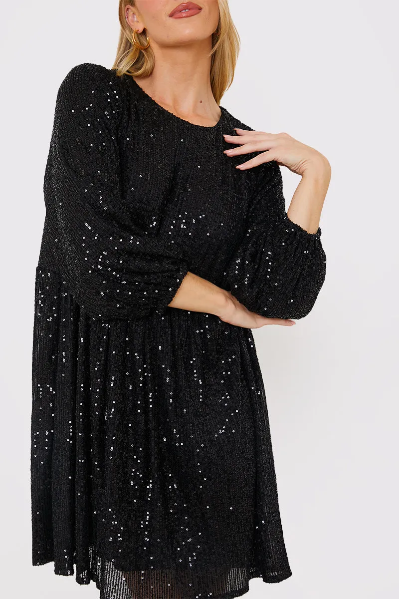 Sequin Smock Mini Dress sold by Chi Chi London product image thumbnail 5