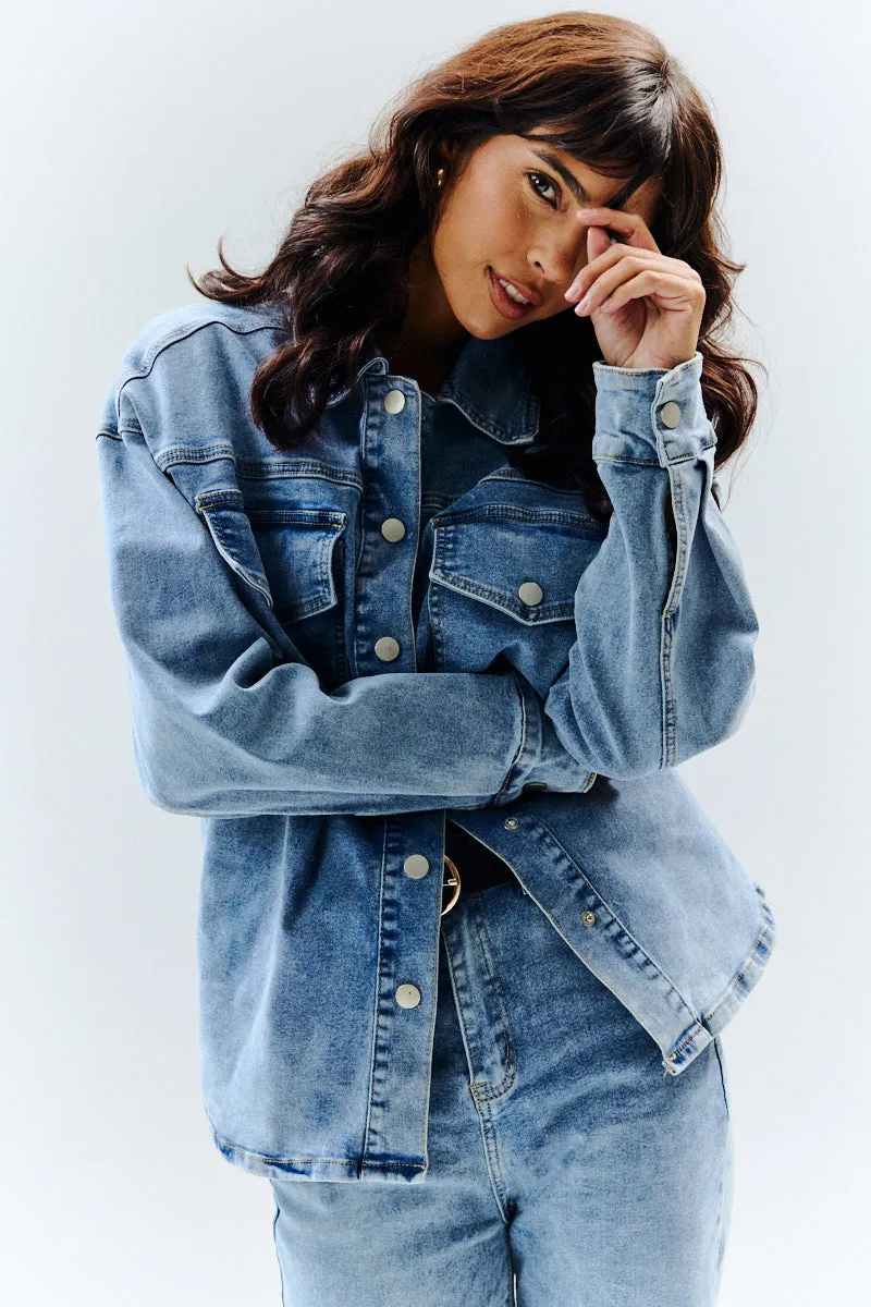 Denim Shirt sold by Chi Chi London product image thumbnail 3