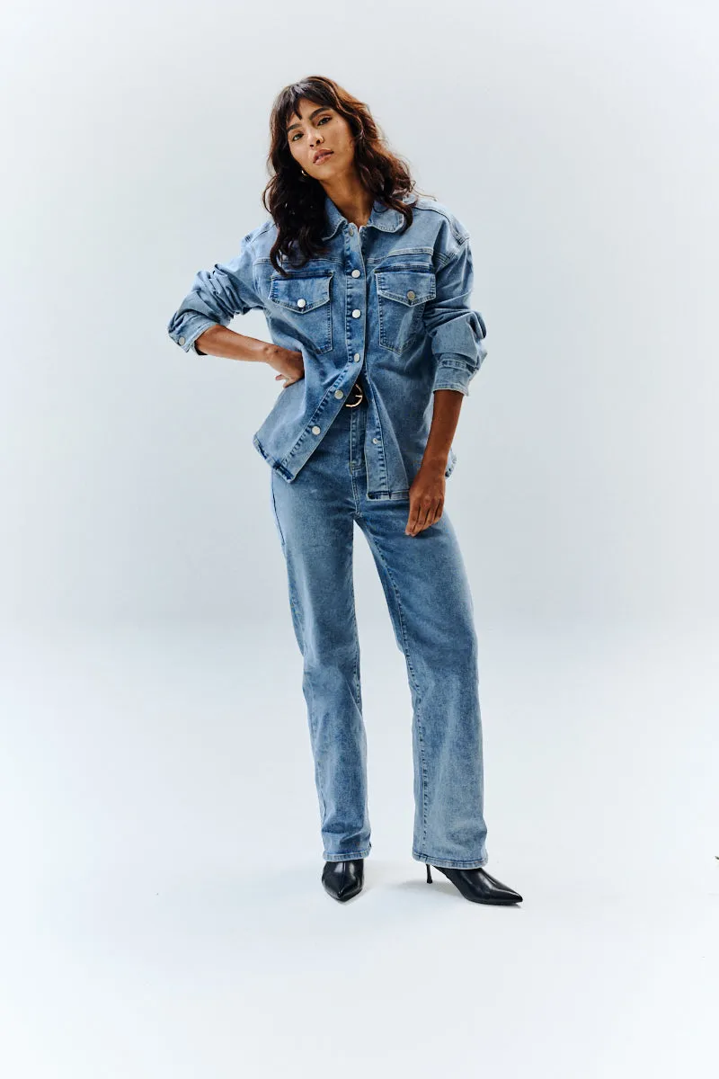 Denim Shirt sold by Chi Chi London product image thumbnail 4