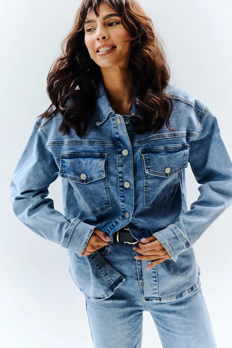Denim Shirt sold by Chi Chi London product image thumbnail 2