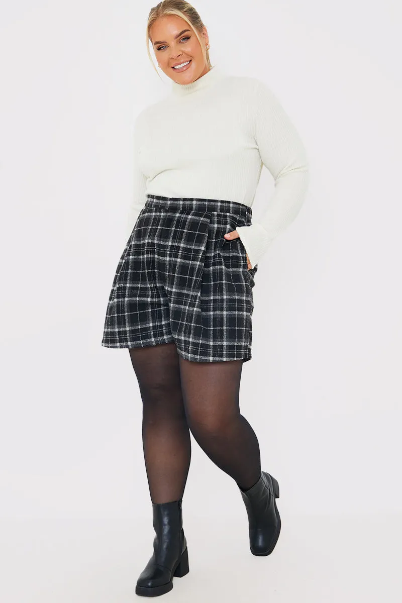 Brushed Rib High Neck Long Sleeve Top sold by Chi Chi London product image thumbnail 2