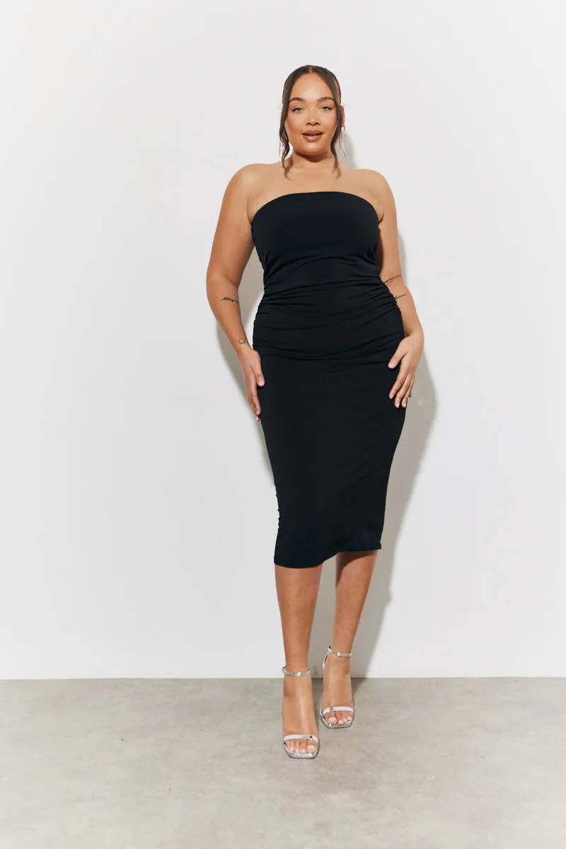 Magic Sculpting Bandeau Bodycon Midi Dress sold by Chi Chi London product image thumbnail 5