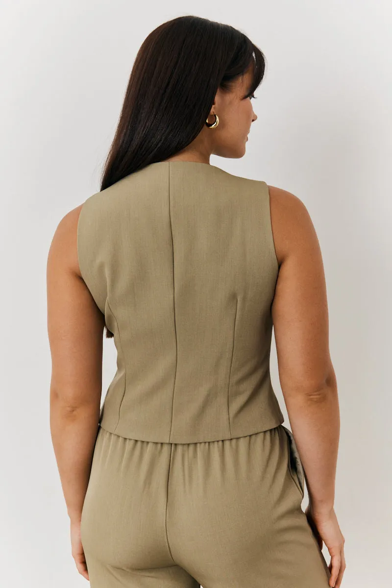 Button Through Waistcoat sold by Chi Chi London product image thumbnail 3
