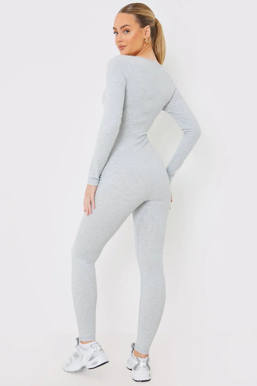 Long Sleeve Scoop Neck Unitard sold by Chi Chi London product image thumbnail 3