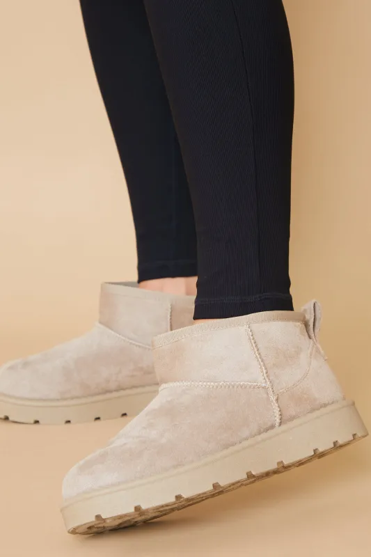 Ultra Mini Faux Suede Boot made by In the style