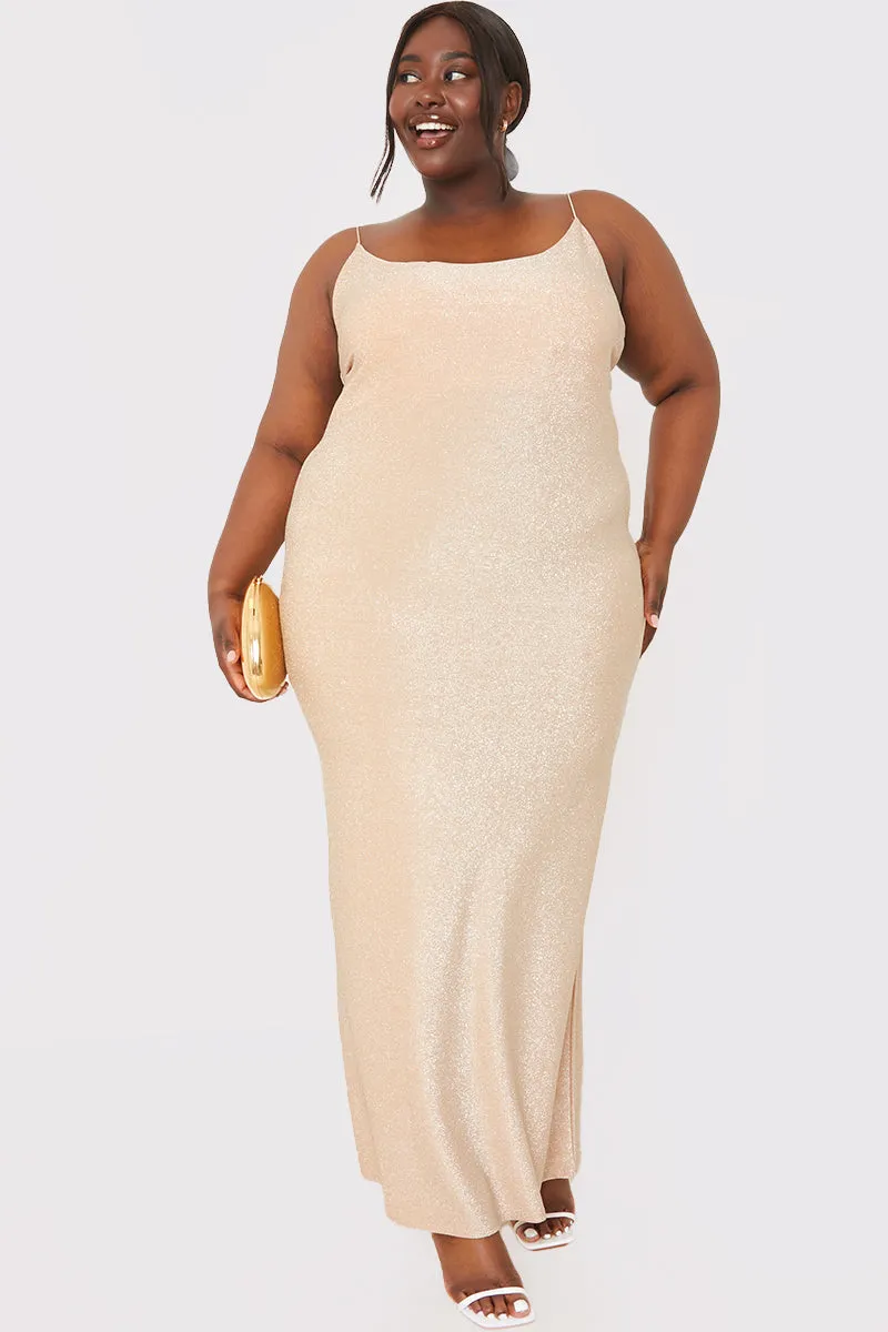 Strappy Lurex Cami Maxi Dress sold by Chi Chi London product image thumbnail 5