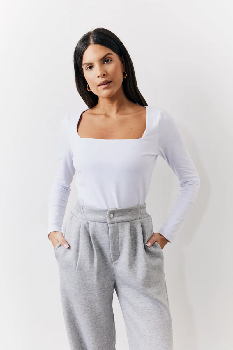 Square Neck Top sold by Chi Chi London