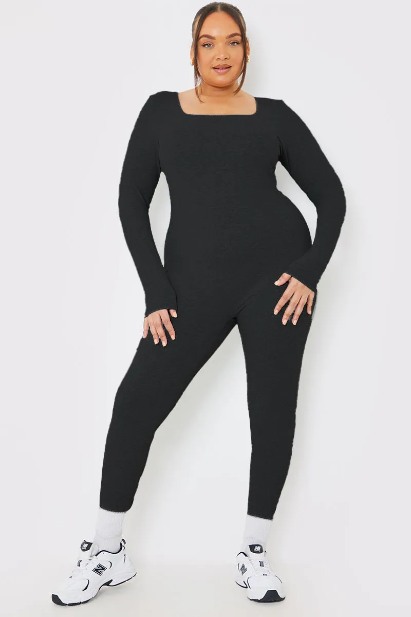 Long Sleeve Scoop Neck Unitard sold by Chi Chi London product image thumbnail 4