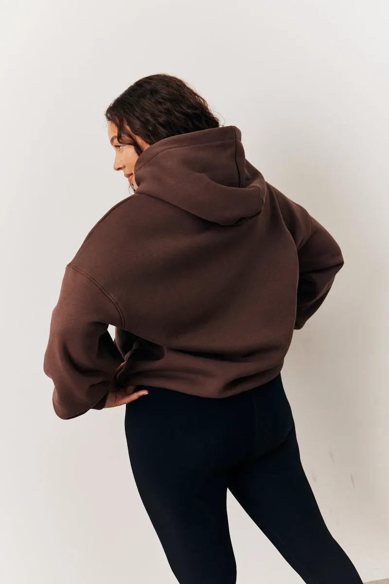 Brown Oversized Hoodie sold by Chi Chi London product image thumbnail 3