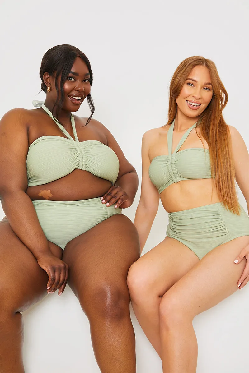 Ruched Front Detail Halter Neck Bikini Top sold by Chi Chi London product image thumbnail 2