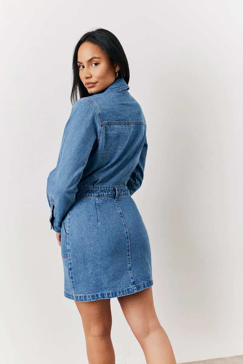 Denim Mini Dress sold by Chi Chi London product image thumbnail 2