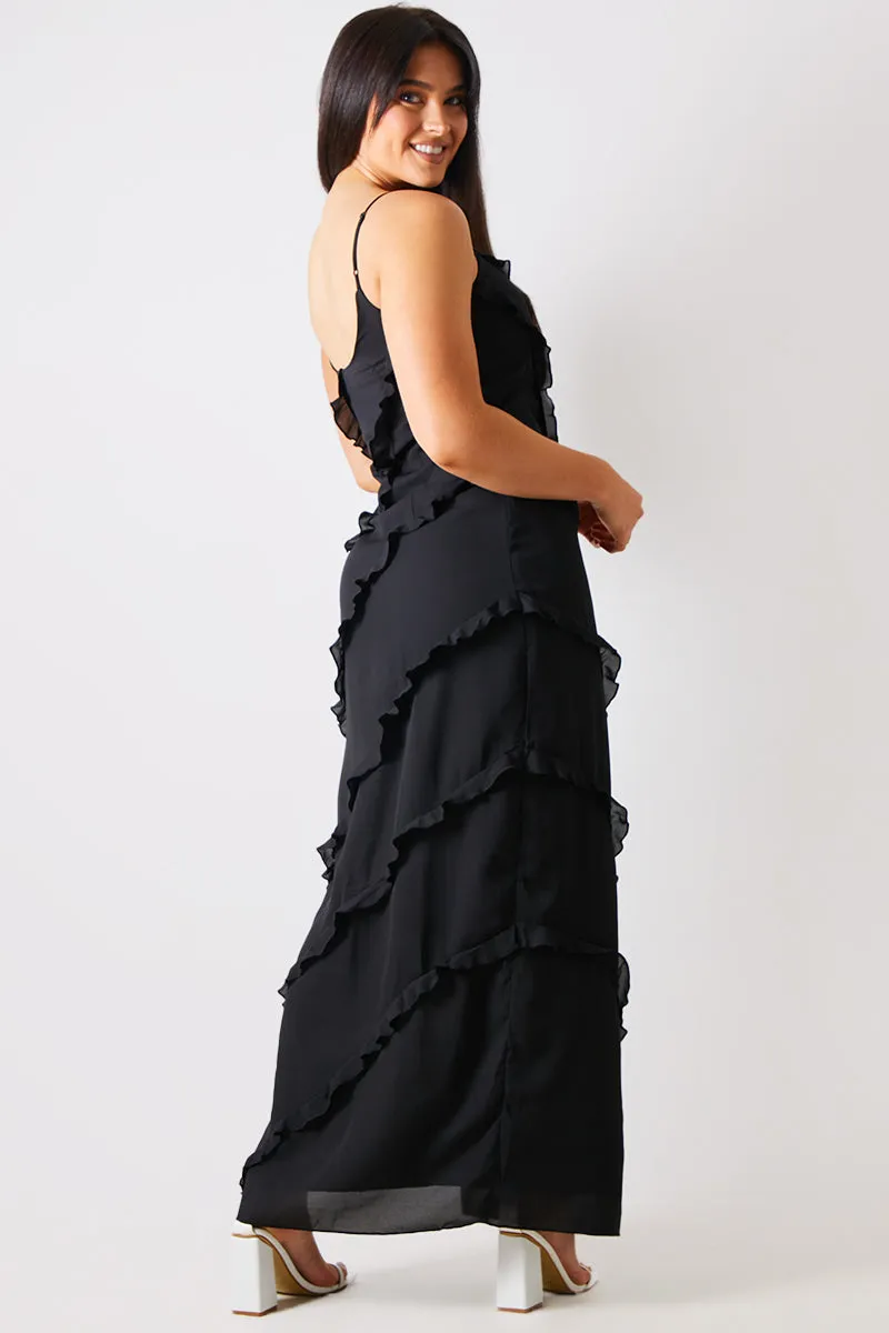 Ruffle Detail Maxi Dress sold by Chi Chi London product image thumbnail 5