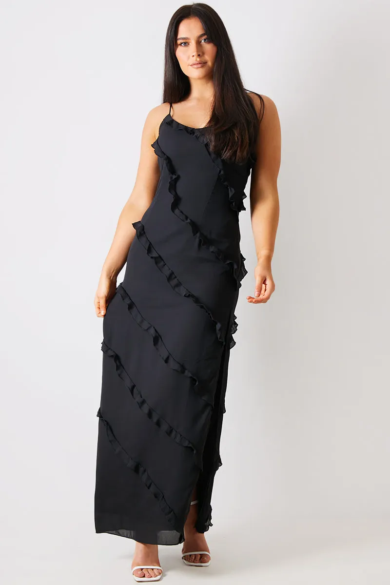 Ruffle Detail Maxi Dress sold by Chi Chi London product image thumbnail 3
