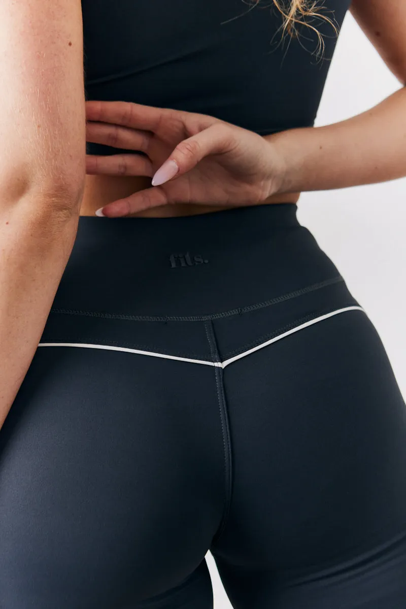 Indigo Blue Contrast Piping Co-Ord Cycling Shorts sold by Chi Chi London product image thumbnail 4
