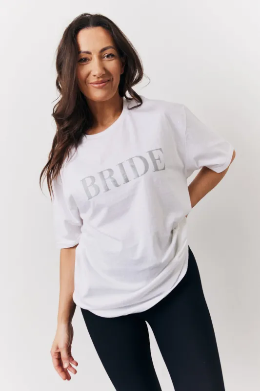 White Bride Slogan T-Shirt made by In the style