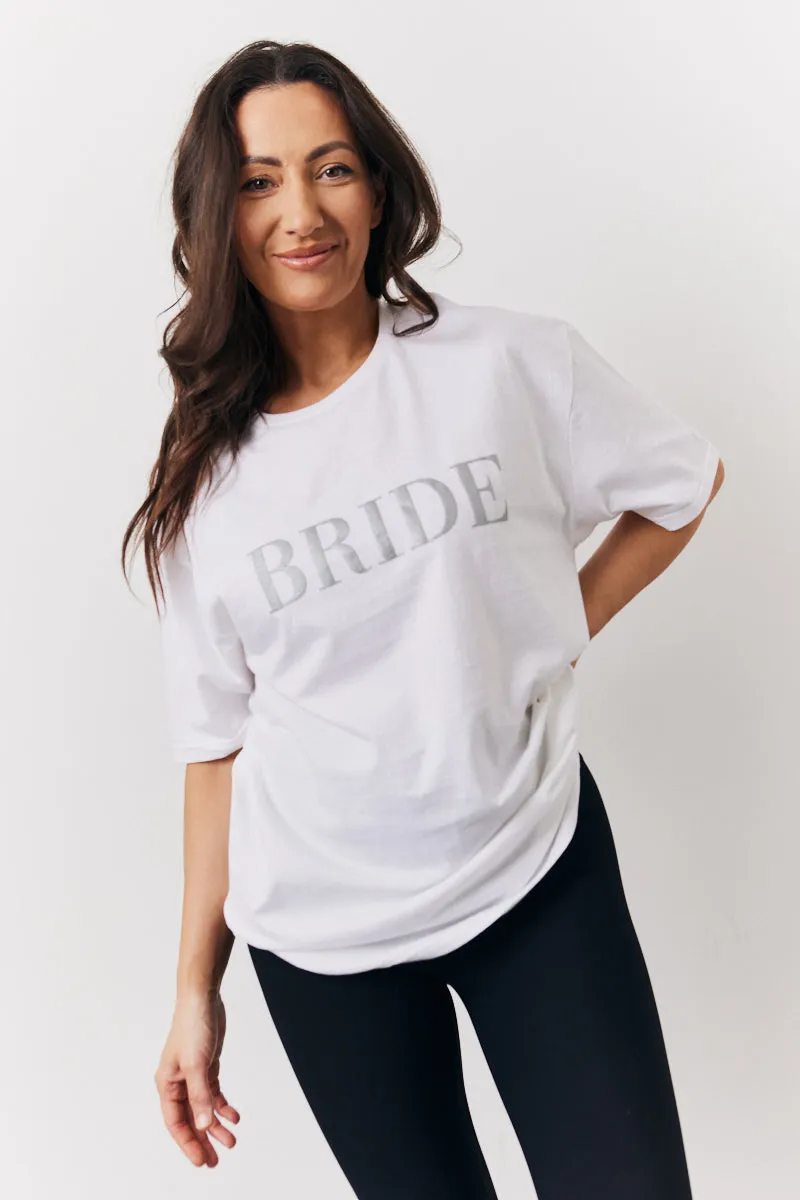 White Bride Slogan T-Shirt sold by Chi Chi London